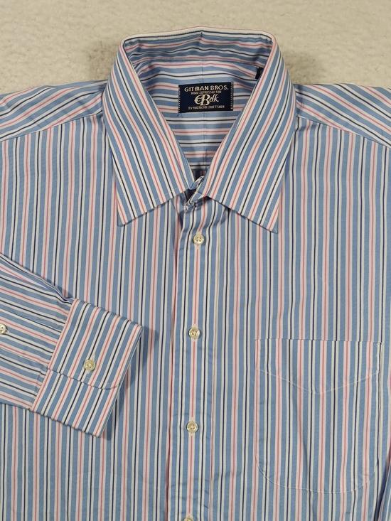 Gitman Brothers Other - Vintage Gitman Bros Shirt Mens 16.5-33 Long Sleeve Button Up Striped Nautical